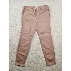 Forever 21 Plus Size Jeans Women's‎ 14 Pink Straight Skinny Ankle Cottage Core